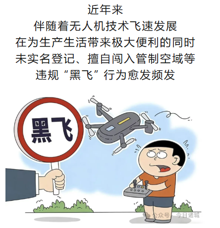 诸城查处一起无人机“黑